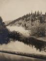 View of lake and mountains, Western Trip