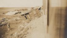 Fallen train storage compartments, Western Trip