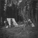 Camp Workers Setting Up Camp, George Eastman's Nipigon Trip