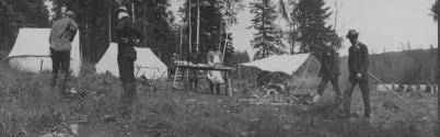 Party at Campsite, George Eastman's Nipigon Trip