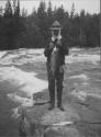 Camping Companion Displaying Fish, George Eastman's Nipigon Trip