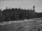 View of Rapids and Treeline, George Eastman's Nipigon Trip