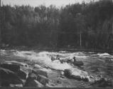 Canoe Navigating Rapids, George Eastman's Nipigon Trip