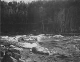Canoe Navigating Rapids, George Eastman's Nipigon Trip