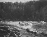 Canoe Navigating Rapids, George Eastman's Nipigon Trip
