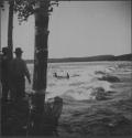 Canoe Navigating Rapids, George Eastman's Nipigon Trip