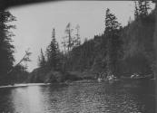 Canoes in River, George Eastman's Nipigon Trip