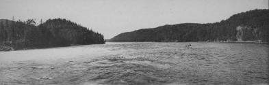 Canoe in River, George Eastman's Nipigon Trip