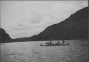 Canoe in River, George Eastman's Nipigon Trip