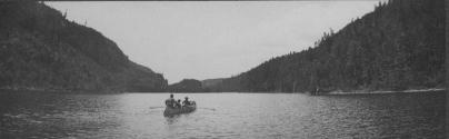Canoe in River, George Eastman's Nipigon Trip