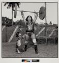 Shavanaaz Begum with Her Three-year-old Daughter, Parveen, Great Gemini Circus, Perintalmanna, India