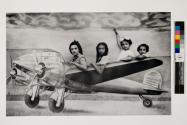 [Yvette Pahraon and her children, including her daughter May Zahleh, Lebanon, 1930's]