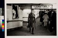 Woman in subway