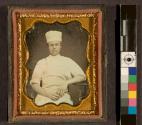 [Man in baker's/chef's uniform]