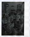 [Aerial view of New York City at night]