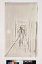 [Thomas F. Barrow in the hallway at George Eastman House]