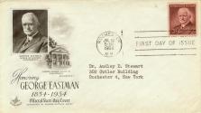 Commemorative envelope addressed to Dr. Audley Stewart