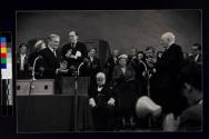 Churchill being applauded