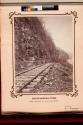Chattanooga, Tennessee. Nashville & Chattanooga Railroad at the foot of Lookout Mountain.