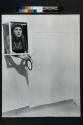 Entomology Laboratory Assistant Sprays Insecticide into a Fly Chamber. Bayway Refinery, Linden, New Jersey