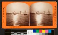 New York -- East River -- Moonlight