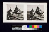 Deutsche U-Boat kehrt heim von Feindfahrt auf die Insel