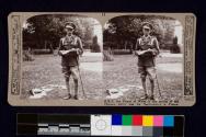 H.R.H. the Prince of Wales in the garden of the Chateau which was his Headquarters in France