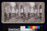 Inspecting the ruins of the once beautiful Richbourg Cathedral