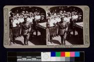 His Majesty inspecting the shells at Holmes and Co., Ltd., Munition Works, Hull.