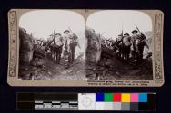Reinforcements going forward thro' communication trenches to support men holding out at St. Julien.