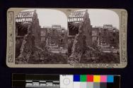The shattered ruins of Albert, lost and retaken in critical days of the great German offensive.