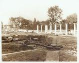 Construction of the pergola in George Eastman's Terrace Garden