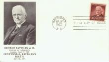 Envelope with the commemorative George Eastman Stamp