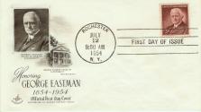 Envelope with the commemorative George Eastman stamp