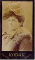 Advertising Card for Kodak Smoking Tobacco featuring female model