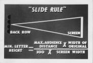 Slide rule card