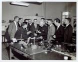 Harris Tuttle showing camera to group