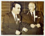 Harris Tuttle smoking cigar with superimposed Al Capone
