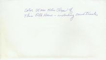 Envelope containing behind-the-scenes photos of Kodak commercial "This Old House"