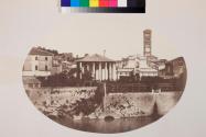 View of the Cloaca Massima, Temple of Vesta, Church of the "Bocca della Verita", etc.