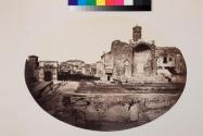Temple of Venus and Rome with distant view of the Roman Forum; taken from the Coliseum.