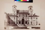 The Garden-front of the Villa Medici, built from the design of Michael-Angelo - on the Pincian Hill.