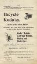 Advertisement for Cartridge Kodak Cameras for bicycles