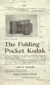 Advertisement for the Folding Pocket Kodak Camera