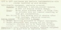 The cause, results, and lessons learned of/from the explosion of September 11, 1931
