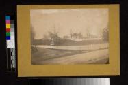 The house and farm of Godfrey, on the corner of Limekiln Road and Church Lane.