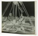 [Possibly Edwina Danforth and James Sibley Watson Sr. on stern of boat]