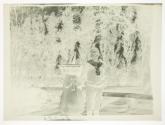 [James Sibley Watson Jr. at sundial, 11 Prince st. Rochester NY]