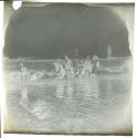 [Group wading into the Nile, Egypt]