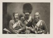 [Three soldiers of the Coldstream Guards]